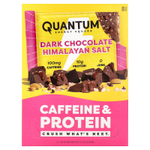 Quantum Energy Square, протеиновый батончик с кофеином, темный шоколад с гималайской солью, 8 батончиков по 48 г (1,69 унции)