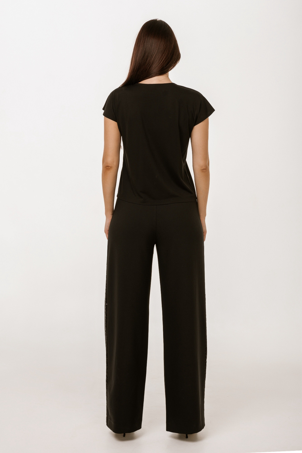 Широкие брюки с пайетками Тамбовчанка