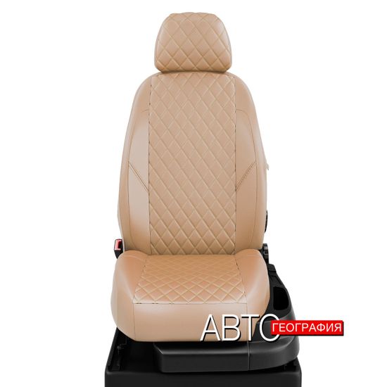 Чехлы на сиденья Audi A6 [C5] (1997-2004) седан, универсал из экокожи "Ромб"