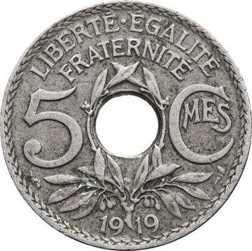 5 сантимов 1919 Франция