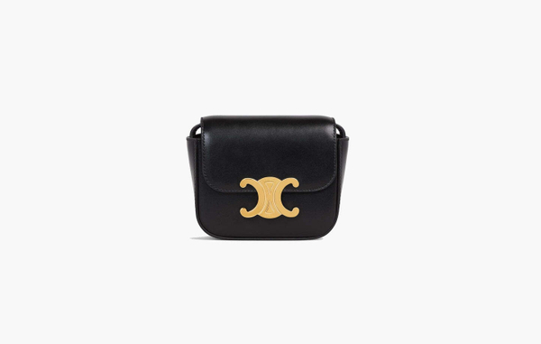 Сумка Celine Claude Shiny Calfskin Leather Mini Bag Black