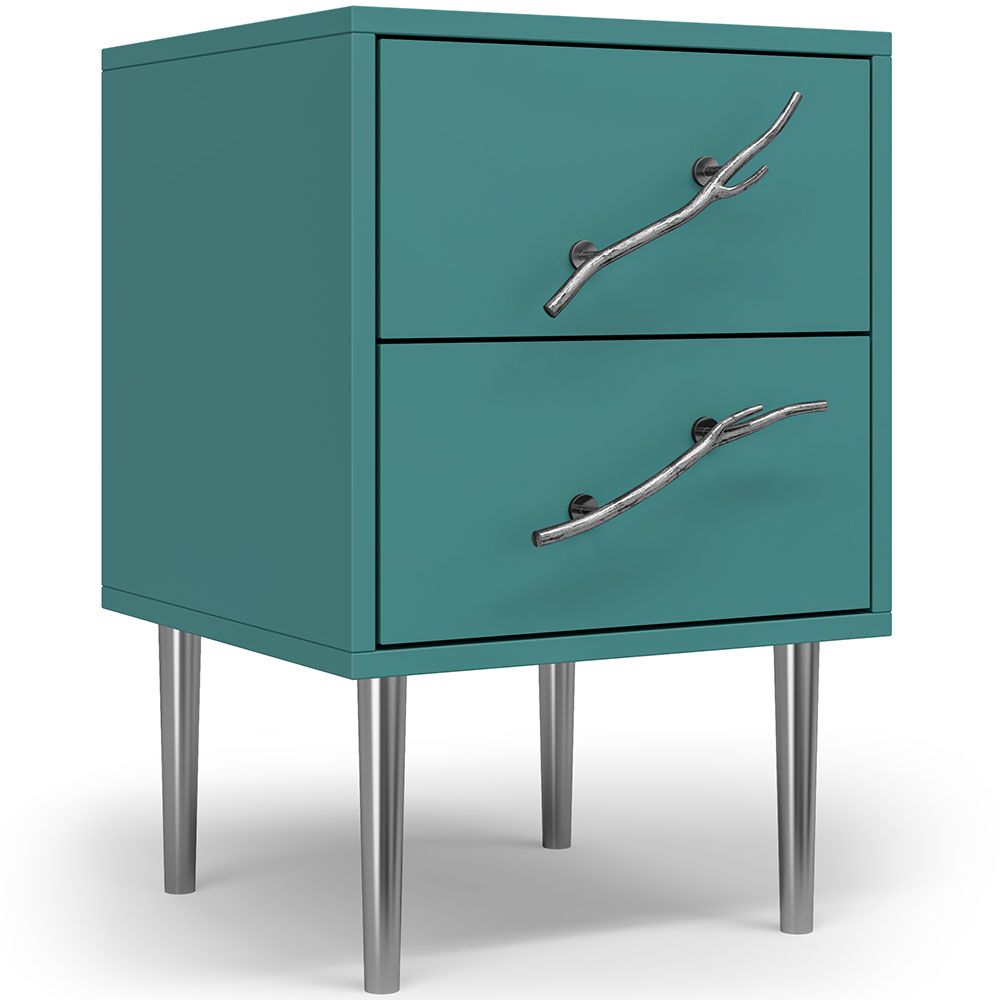 Тумба Арт Колор matte Стайл Сильвер Пастельно-синий матовый