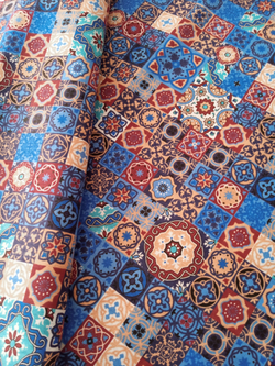 Ткань бязь плательная, рис. "Пэчворк", ширина 150 см, арт. 124