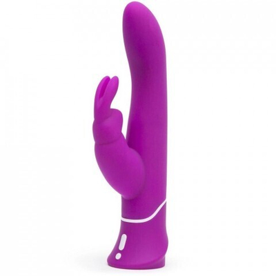 Вибратор с клиторальным стимулятором Happy Rabbit Curve Power Motion фиолетовый