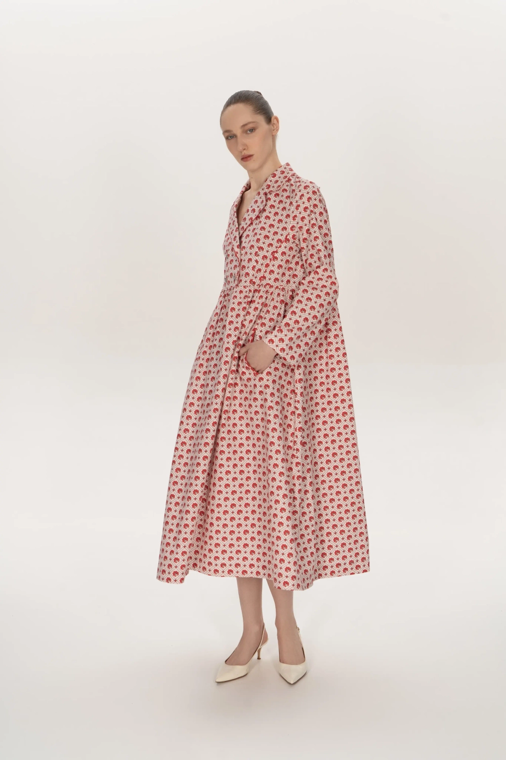 Платье «Узоры 2», красный