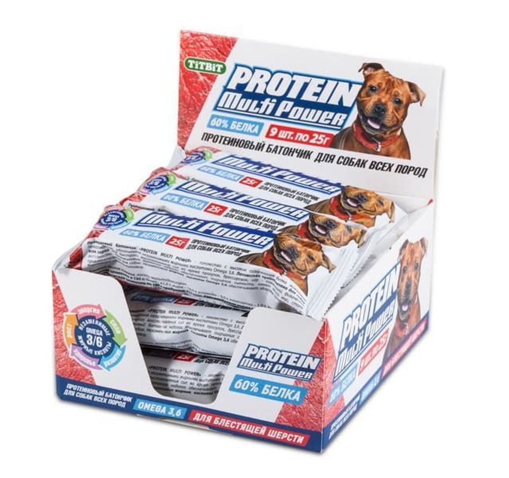 Протеиновый батончик Multi Power с omega 3,6 (9 шт)
