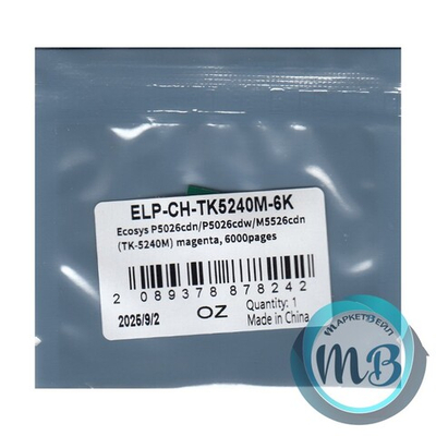 Чип ELP для картриджа Kyocera TK-5240M, Ecosys P5026cdn/P5026cdw/M5526cdn, Magenta (6K)