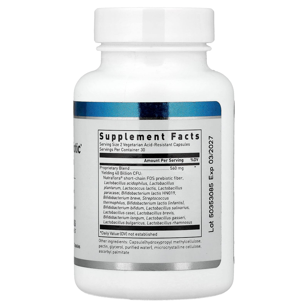 Douglas Laboratories, Multi-Probiotic®, 40 млрд КОЕ, 60 вегетарианских кислотостойких капсул