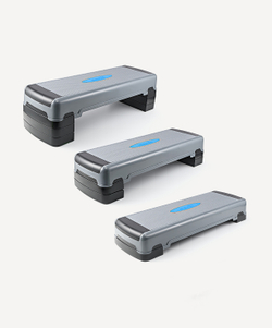 Степ-платформа фиксирующаяся SP-204 90х32х25 см, 3-уровневая