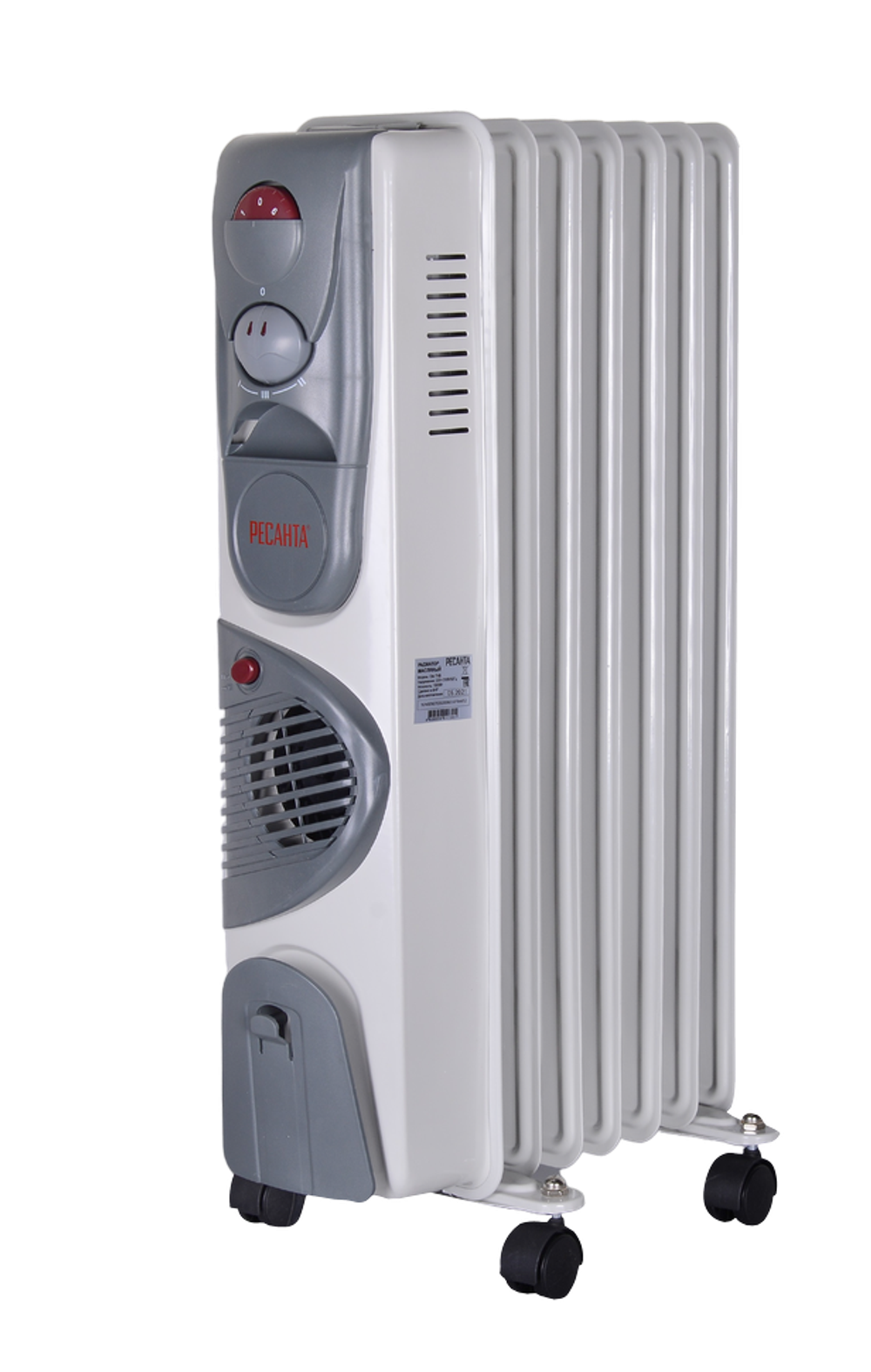 Масляный радиатор РЕСАНТА ОМ-7НВ с вентилятором