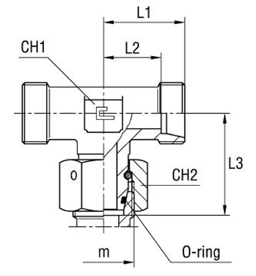 Соединение PNТ DS16 24х1.5 (корпус)