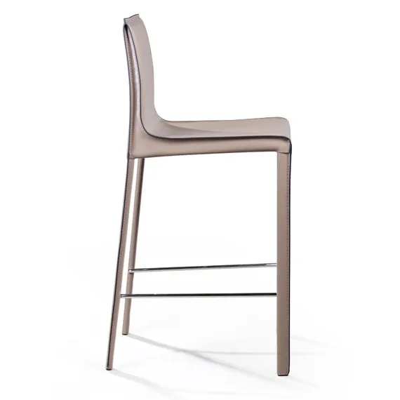 Полубарный стул Barrie 65 см кожа капучино