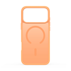 Матовый чехол оранжевого с MagSafe для смартфона iPhone 17 Pro Max, серия Yind Series (Open Ring Version) от Dux Ducis