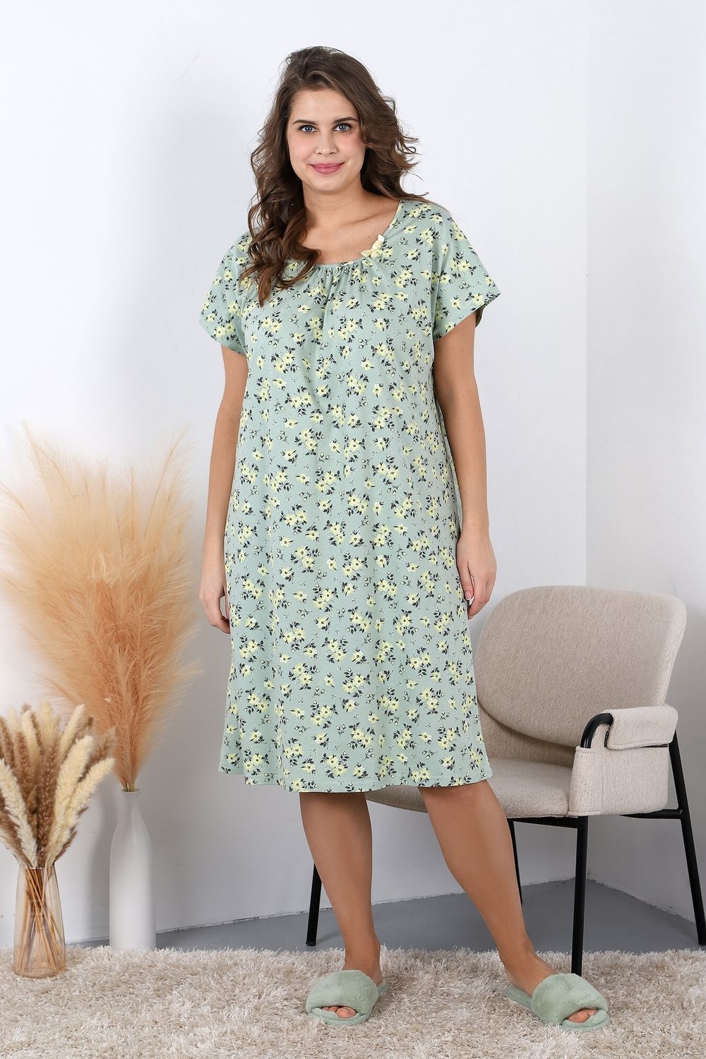 Ночная сорочка Элеонора Виотекс ЗЕЛЁНЫЙ