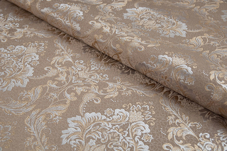 Жаккард Flora damask beige / Флора дамаск бейдж