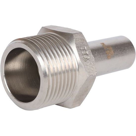 Вставка пресс Rommer 18x3/4" НР с наружной резьбой из нержавеющей стали (RSS-0024-001834)