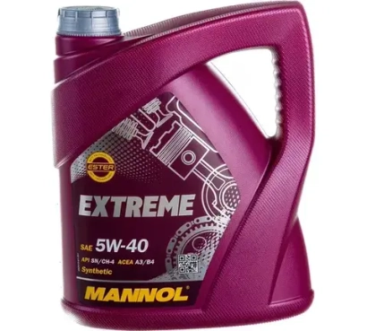 Масло Mannol Extreme 5W40 SN/CH A3/B4 (4л) синтетика