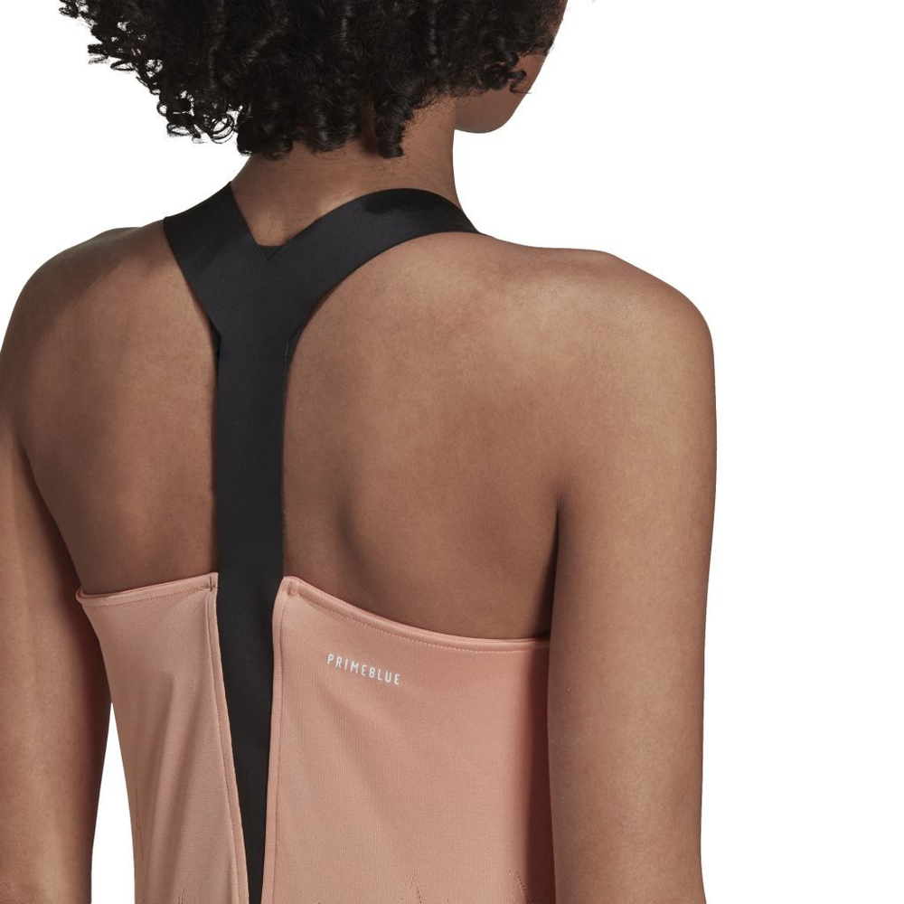 Женский топ теннисный Adidas Tennis Y-Tank Primeblue Aeroknit W - ambient blush