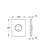 Кнопка для инсталляции Grohe Ondus 38766000 хром
