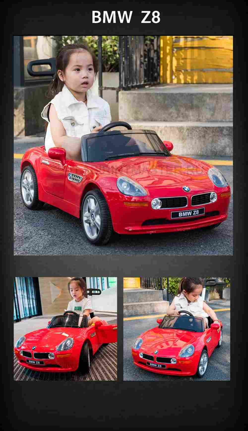 Детский толокар/каталка "BMW Z8" ,черный