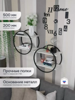 Полка круглая настенная