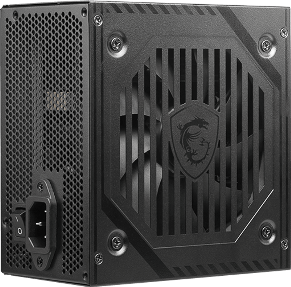 Блок питания MSI  500W, MAG A500DN, Non Modular, ATX, 80+, КПД >80%, Fan 120mm, Черный