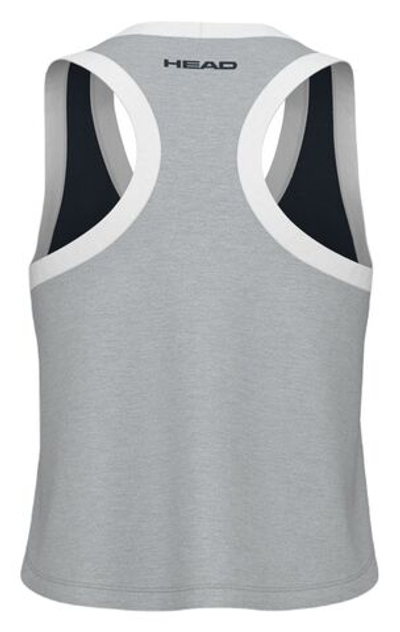 Женский топ теннисный Head Play Crop Top - navy/grey