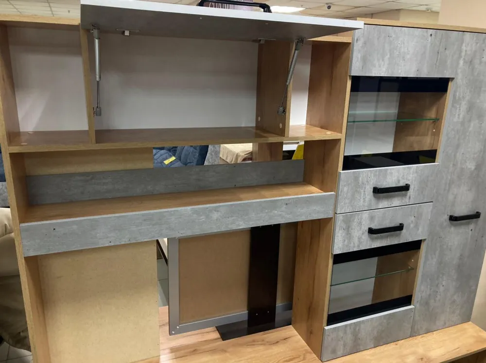 Центральная секция Трамп ЦС-05 крафт/бетон