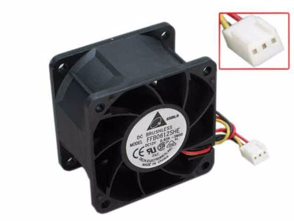 Система охлаждения Delta 12V 0.83A, 60x60x38mm Server Cooler Fan FFB0612SHE-SM00