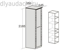 Шкаф 1-дверный "Элана" спальня дуб сонома