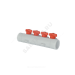 Коллектор PP-R белый Дн 32х20 на 5 выходов с кранами VALFEX 101133205