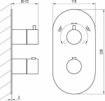 Смеситель для душа Ravak Espirit X070326 графит