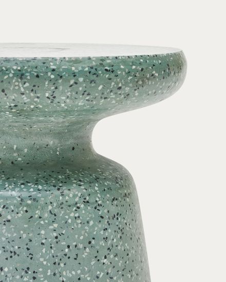 Приставной столик Mesquida из зеленого терраццо Ø 39 Испания