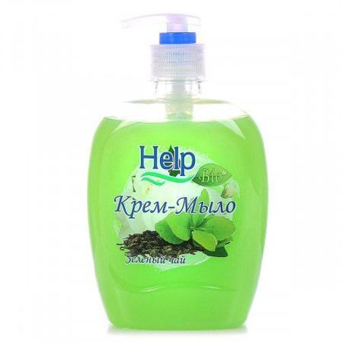 Жидкое мыло Help Зеленый Чай с дозатором 500 мл