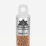 Японский бисер TOHO Demi 11/0 (№PF551), металлизированный, непрозрачный глянцевый