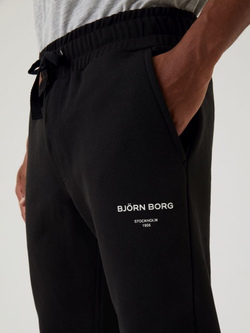 Мужские теннисные штаны Björn Borg Borg Logo Pants - черный