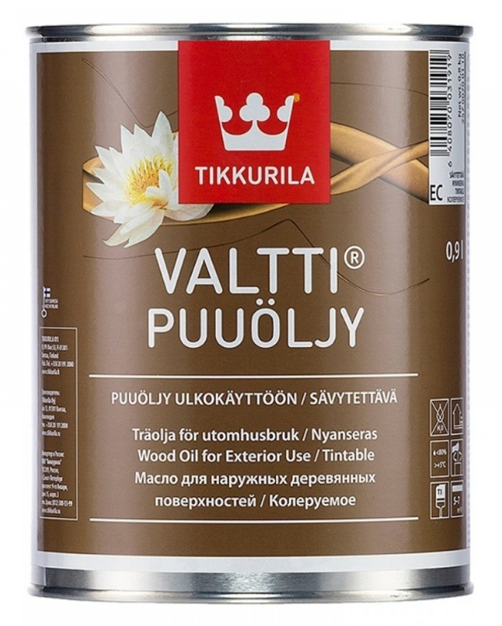 TIKKURILA Valtti puuoljy масло 9 л