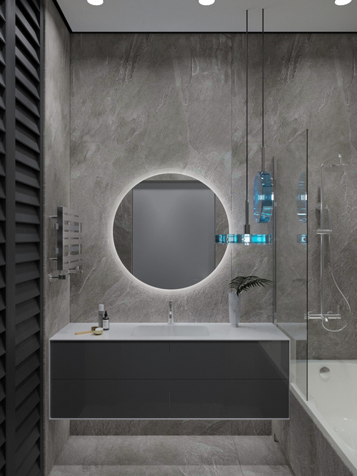 Armadi Art MINIMAL 150 Фасад глянец (RAL)+ 6mm WHITE ACRILIC 4 ящика