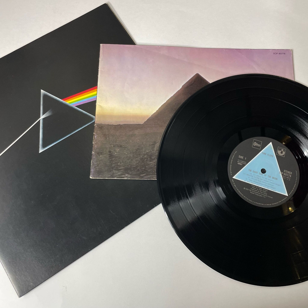 Винтажная виниловая пластинка LP Pink Floyd The Dark Side Of The Moon (Japan 1973) (No Obi) (Буклет) 1 Пресс