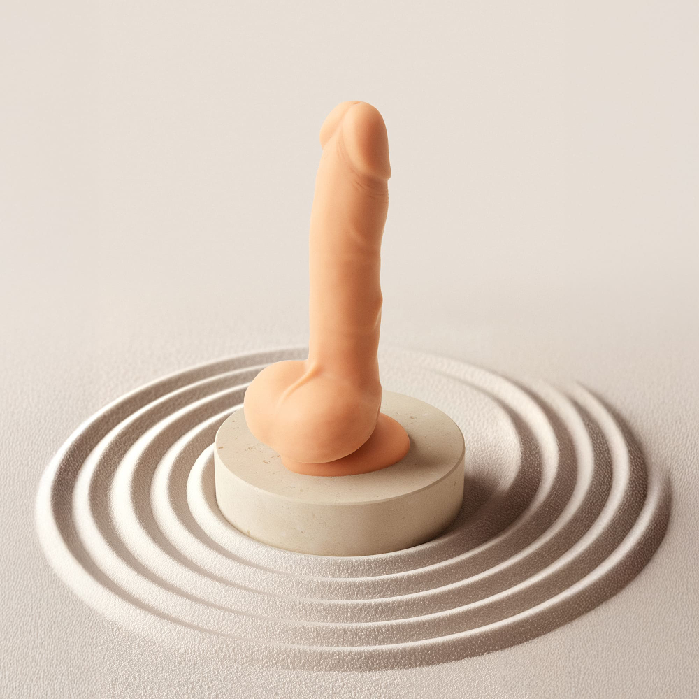 Strap-on-me ROTATING & VIBRATING REALISTIC DILDO - Фаллоимитатор с вращением и вибрацией, L