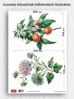 Трансфер для декупажа переводной рисунок для поверхностей новинка 008