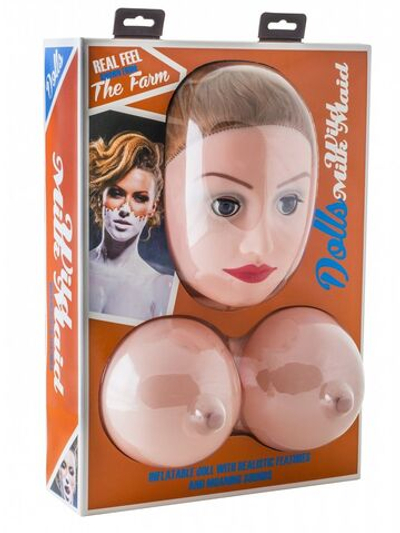 Секс-кукла с вибрацией Wild Milk Maid (Цвет: телесный)