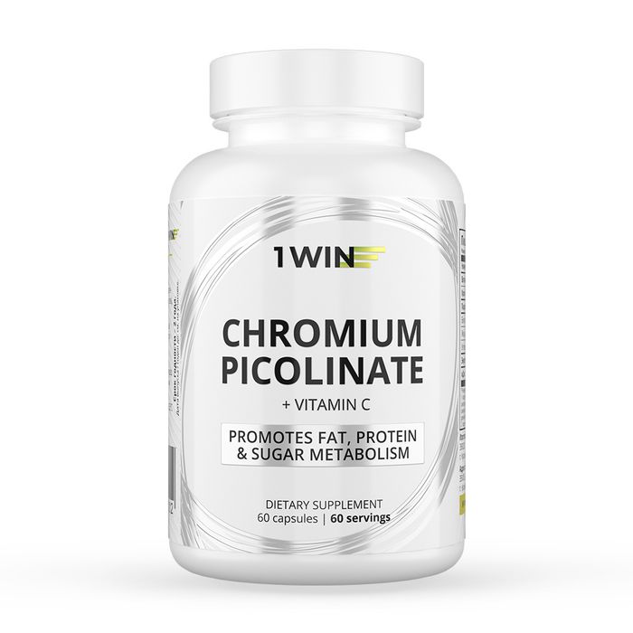 Пиколинат Хрома, Chromium Picolinate, 1Win, 60 капсул