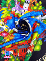 Платок «Палех» 100% шелк