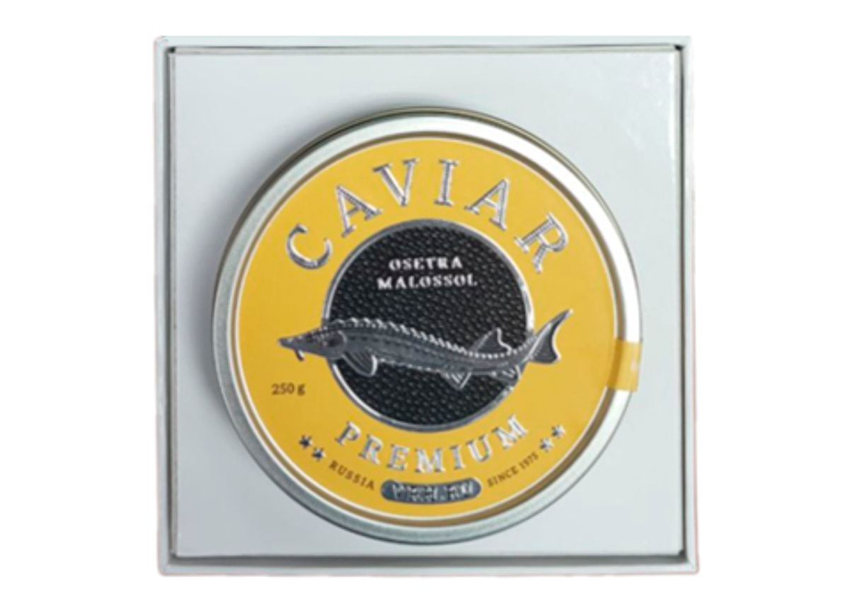 Подарочная шкатулка с черной икрой Premium, 250г