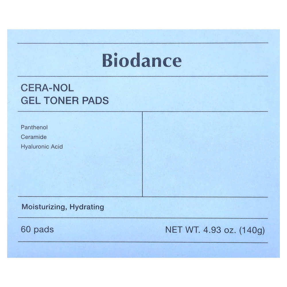 Biodance, Гелевые диски с тонером Cera-Nol, 60 шт.