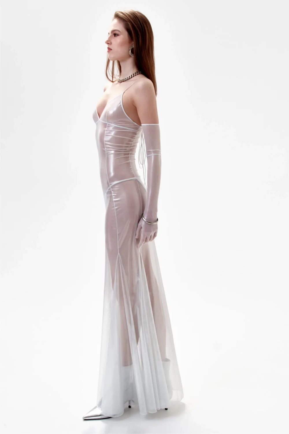 Туника пляжная MIST white