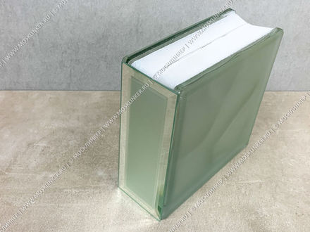 Торцевой элемент для стеклоблока, 187x72x4 - Зеркало матовый