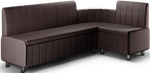 Кухонный уголок со спальным местом К022 кожзам pearl chestnut дерево