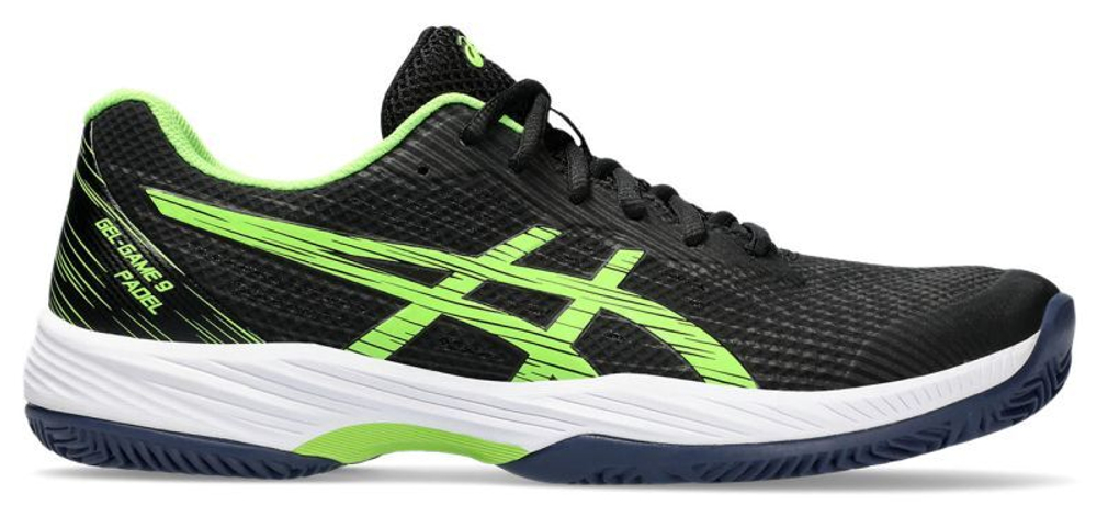 Мужские кроссовки для Падел Asics Gel-Game 9 Padel - black/electric lime